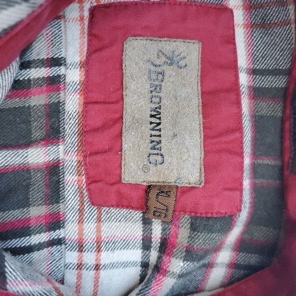 Browning Super Natural Fall Plaid Long Sleeve Casual Button Down Sz XLT Shirt - Picture 11 of 13